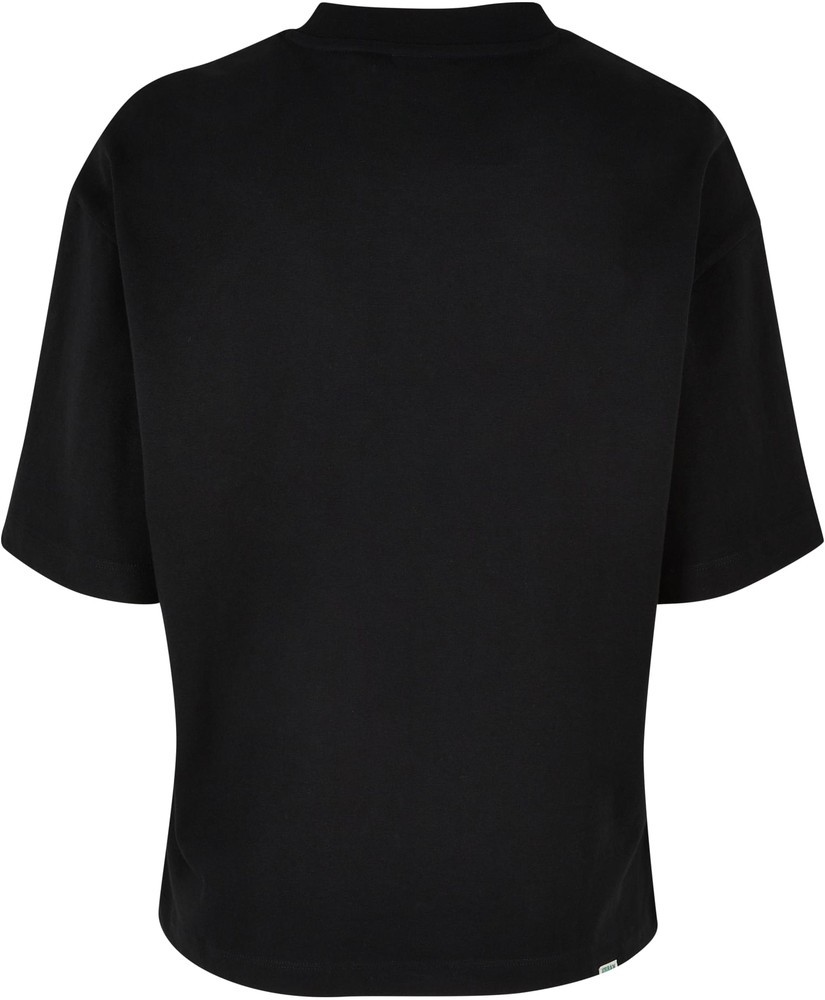 UrbanClassicsDamenT-ShirtLadiesOrganicHeavySlitTeeBlack-3XL