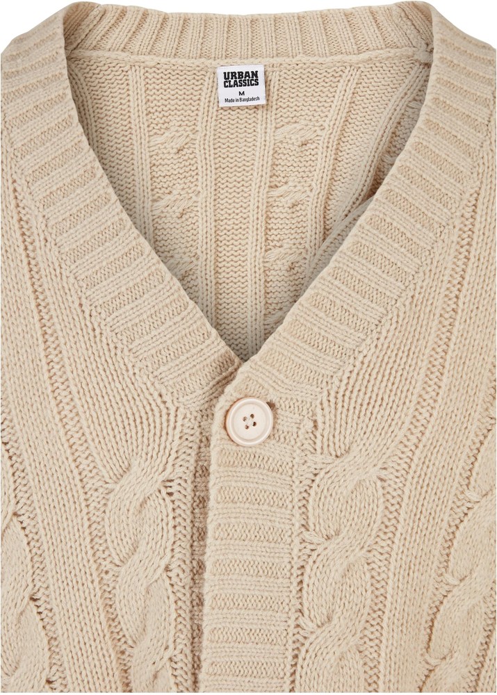 UrbanClassicsStrickjackeBoxyCardiganSoftseagrass-3XL