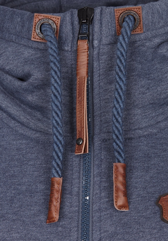 NaketanoDamenHoodieBrazzo1801-0301IndigoBlueMelange-XS