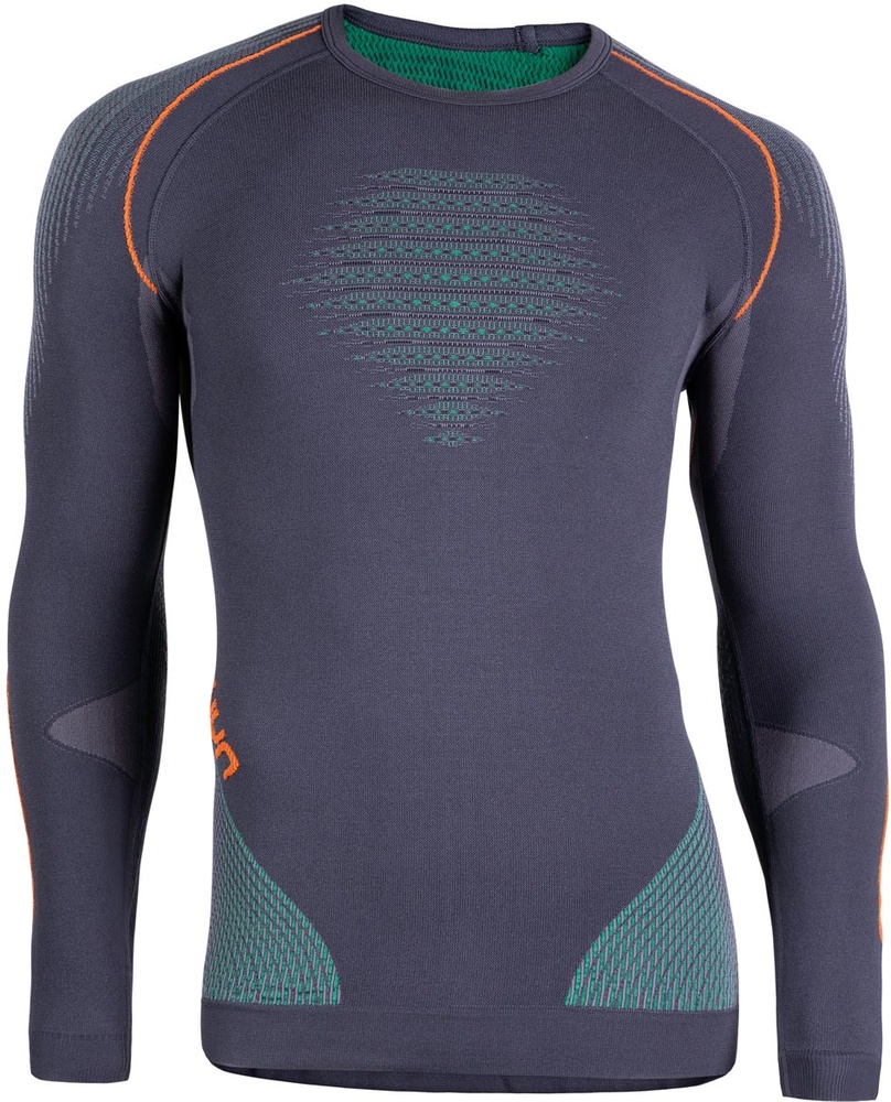 UYNEvolutyonUwShirtLong-SleeveU100006CharcoalGreenOrangeShiny-LXL