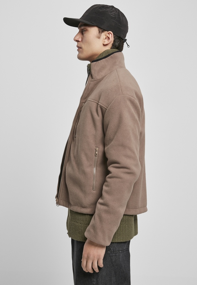 UrbanClassicsJackeReversiblePolarFleeceJacketDarkkhakiAsphalt