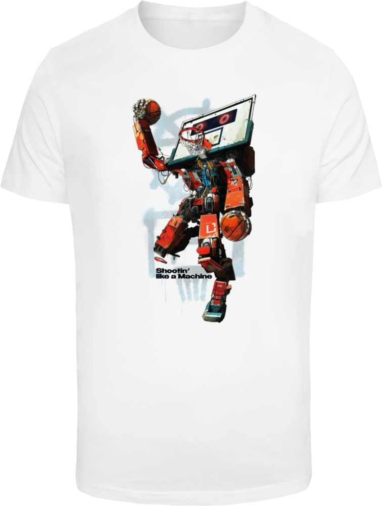 MisterTeeT-ShirtBballRobotTeeMT3259White-3XL