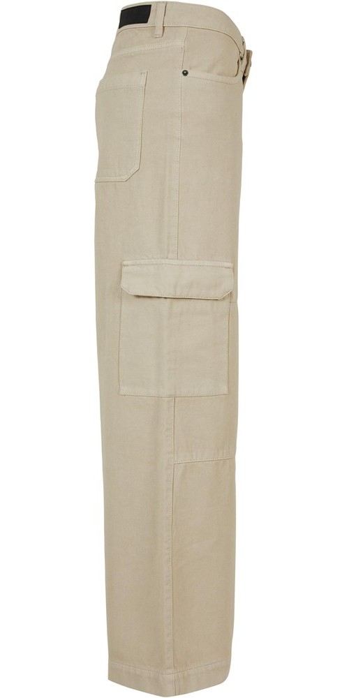 UrbanClassicsDamenJeansLadiesLowWaistCargoDenim