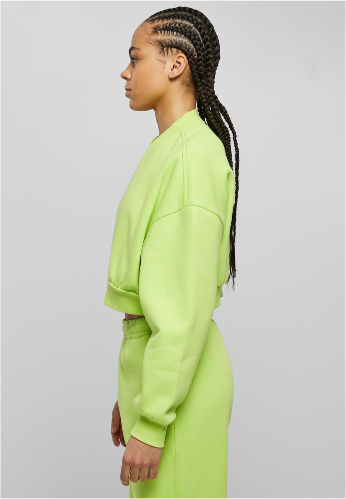 UrbanClassicsDamenLadiesCroppedV-NeckFrozenyellow-3XL
