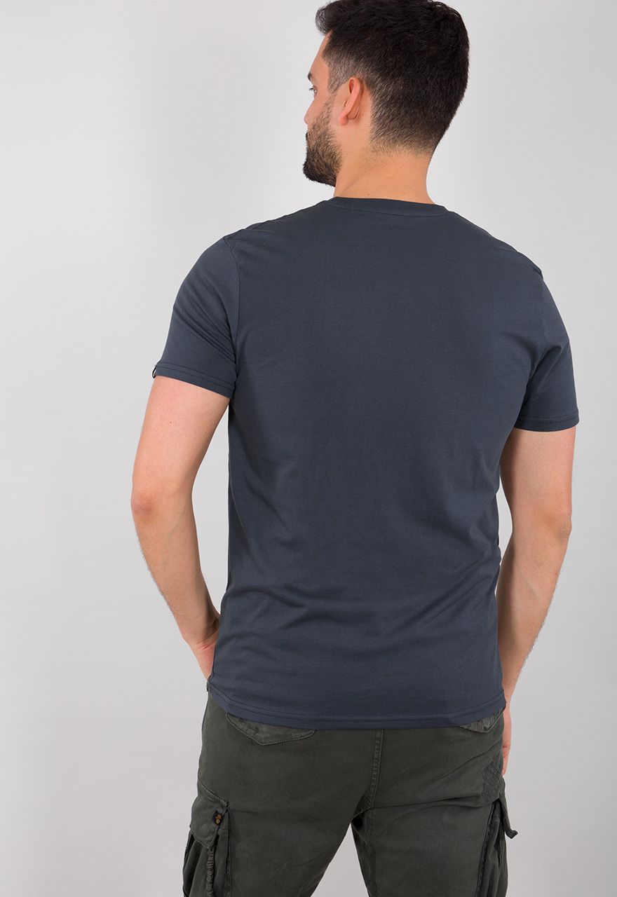 AlphaIndustriesT-ShirtBasicSmallLogoNavyBlue-2XL