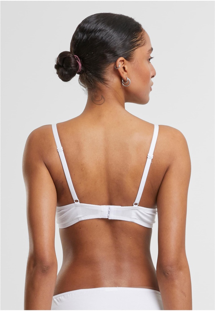 UrbanClassicsDamenBHmitBgelLadiesBasicCottonBra2-PackTB7652AWhite-70A