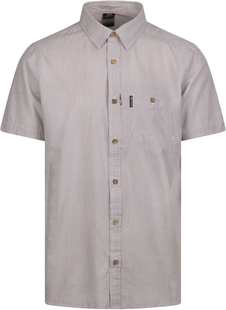 TrespassT-ShirtSlaptonStripe-MaleCasualWovenShirt