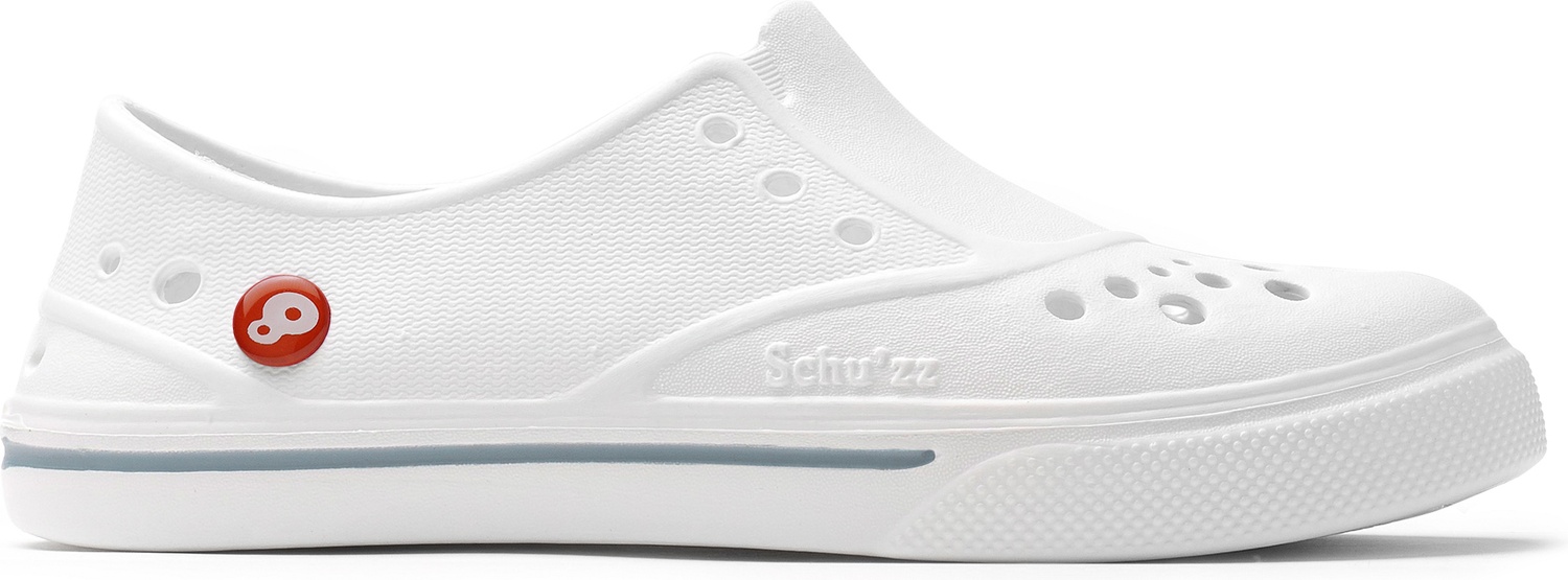 SchuzzSchuzzDamenClogBadeschuheSneakerzzBlanclisergrisWei-36