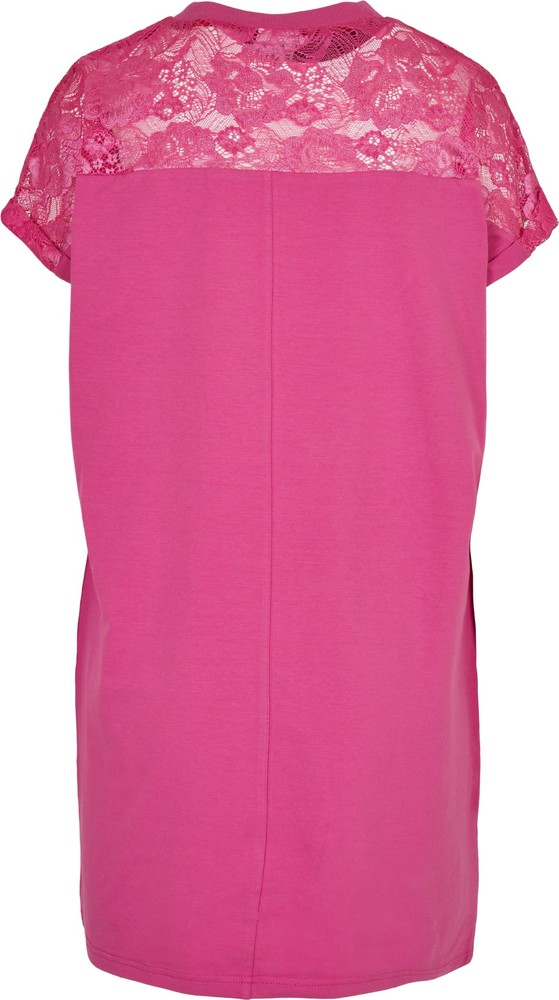 UrbanClassicsDamenLadiesLaceTeeDressBrightviolet-3XL