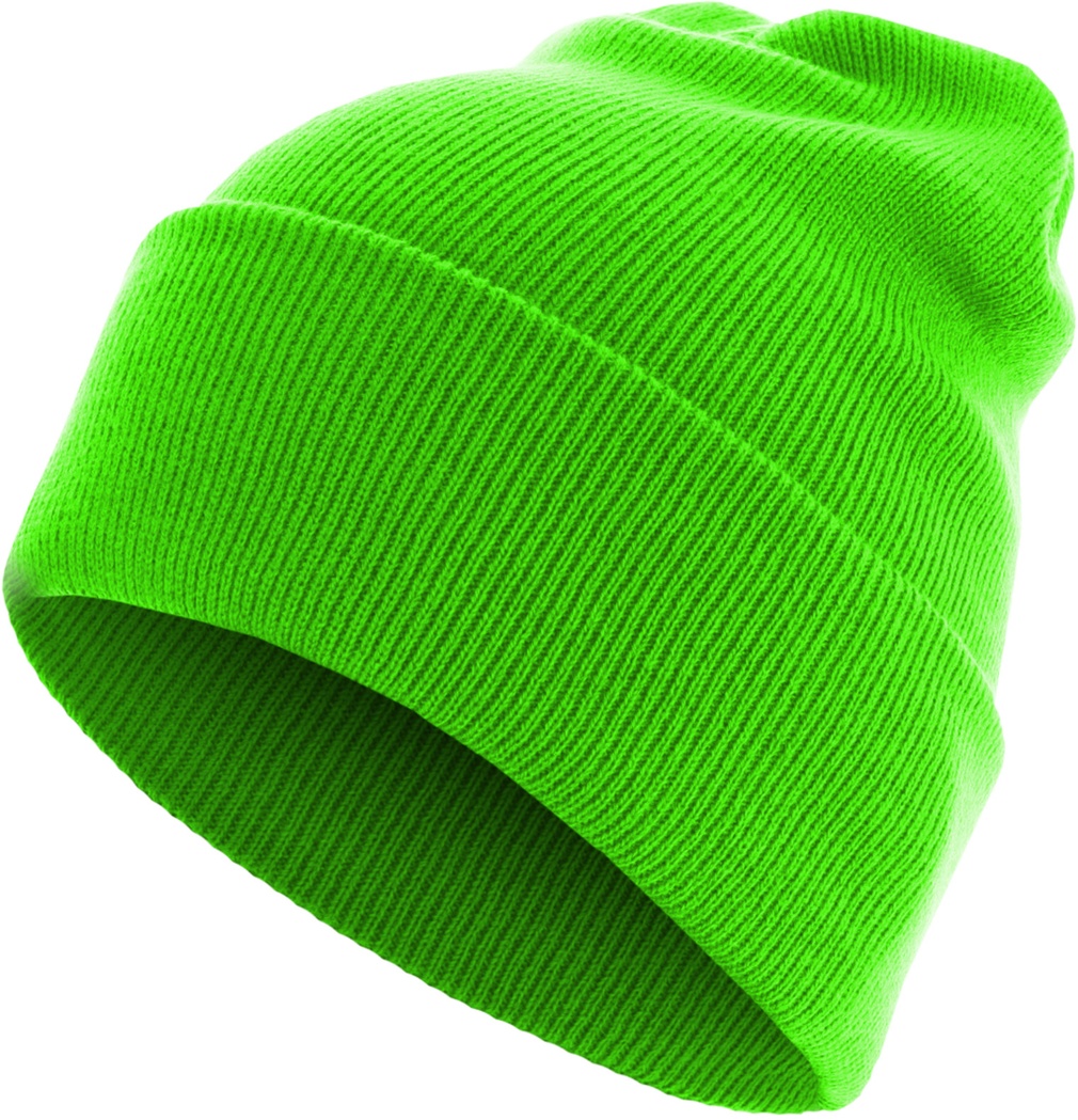 MSTRDSBeanieBeanieBasicFlapLongVersionNeongreen