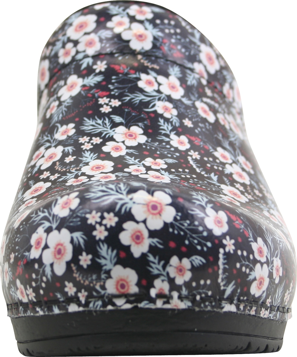 SanitaDamenOffenerClogOriginal-IsalenaOpenBlackWhite