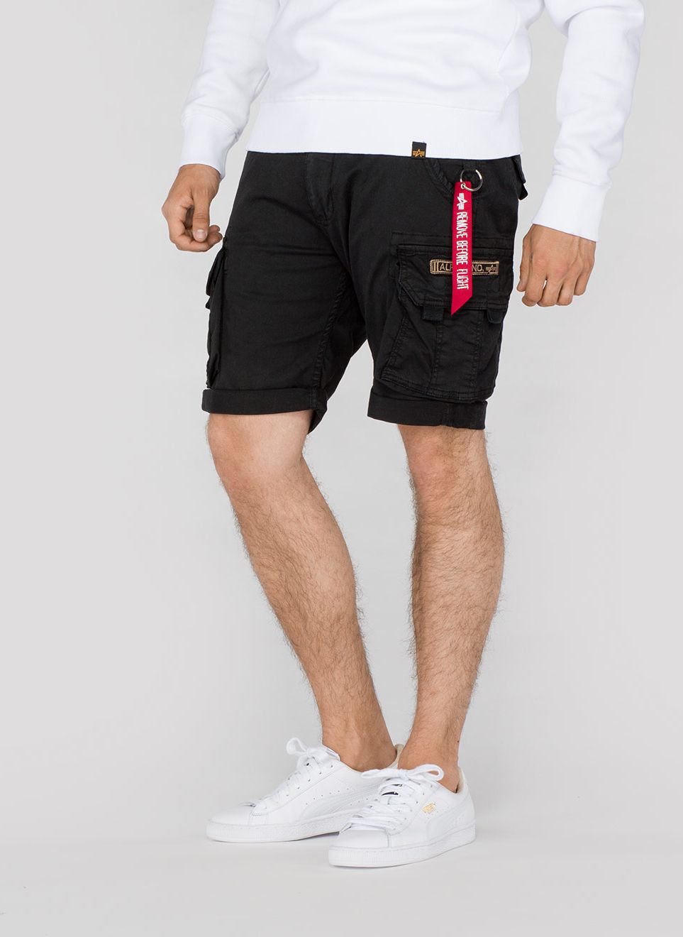 AlphaIndustriesCrewShortShortsHoseBlack
