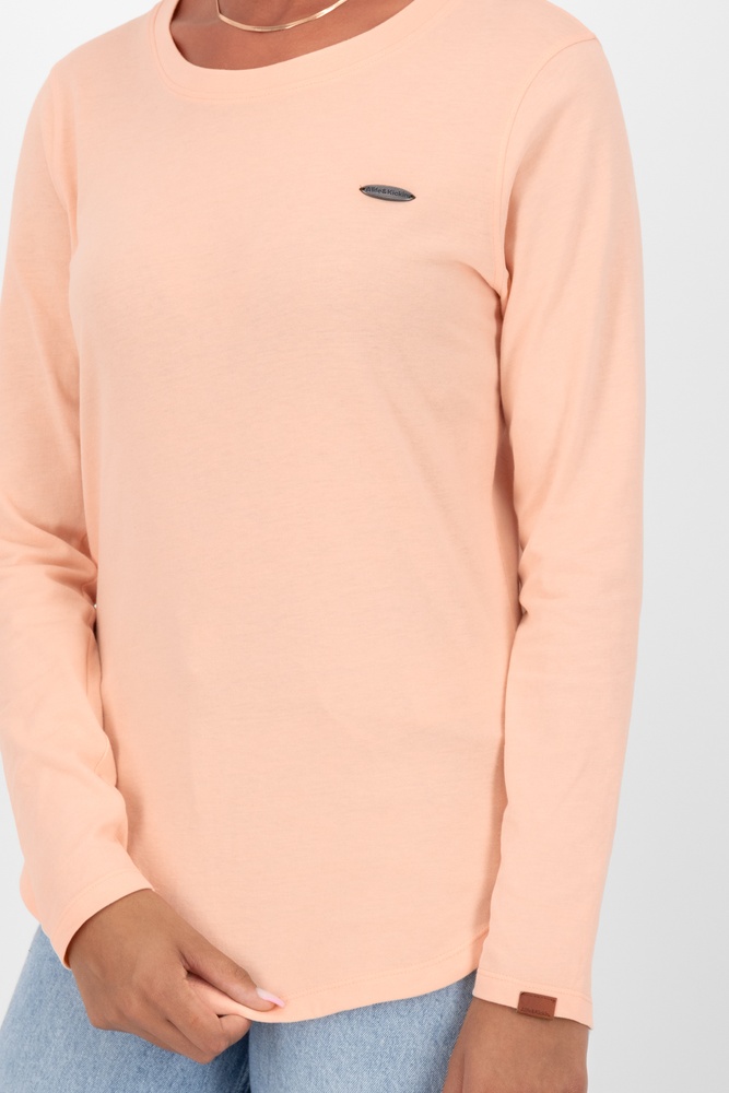 AlifeKickinDamenLongsleeveLeaAKA62046-9999MellowPeachMelange-L