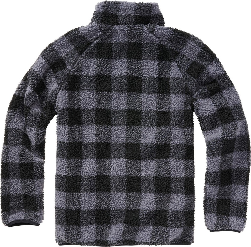 BranditHerrenSweatshirtTeddyfleeceTroyerBlackGrey-S