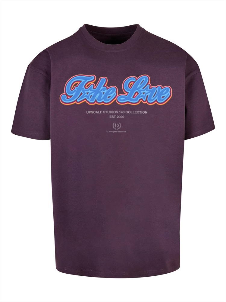 MTUpscaleT-ShirtFkeLveHeavyOversizeTeeMT3015Purplenight-3XL
