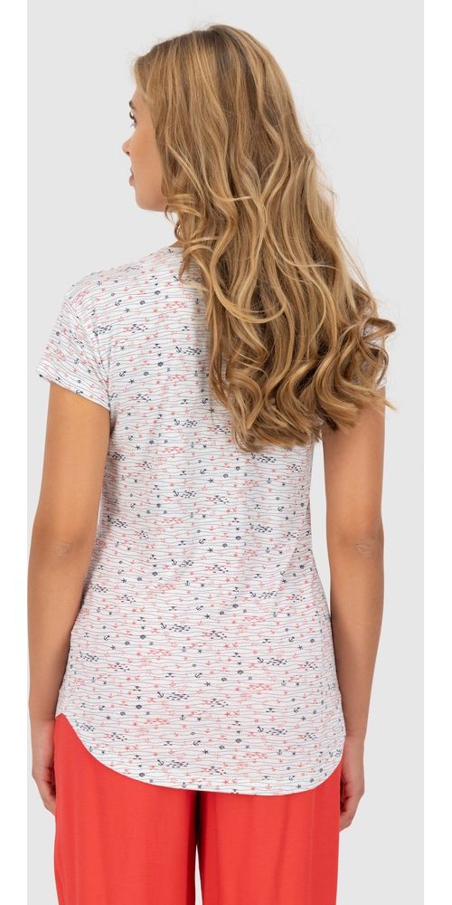 AlifeKickinDamenT-ShirtMalisaAKShirt51090-9999BrilliantWhiteOceanWildlife-L