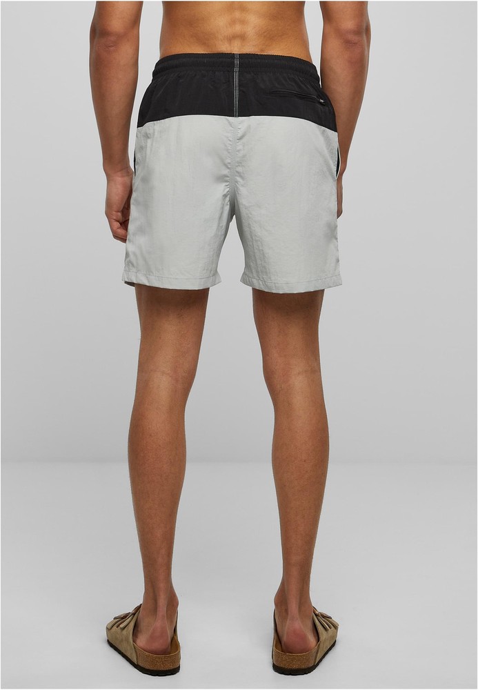 UrbanClassicsBlockSwimShortsLightasphaltBlack-3XL