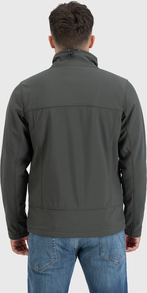 VintageIndustriesFunktionsjackeRenzoSoftshellJacketDarkOlive-S