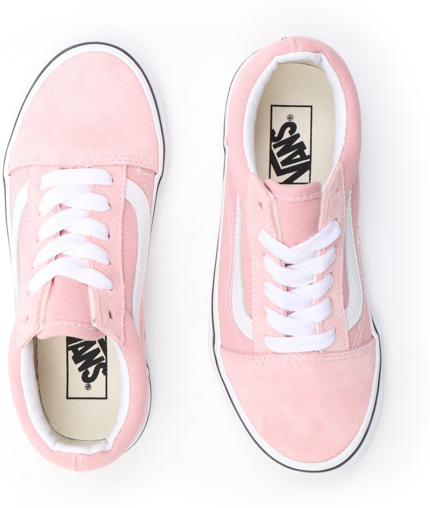 VansYouthUnisexKidsLifestyleClassicFTWSneakerUyOldSkoolPowderPinkTrueWhite-315