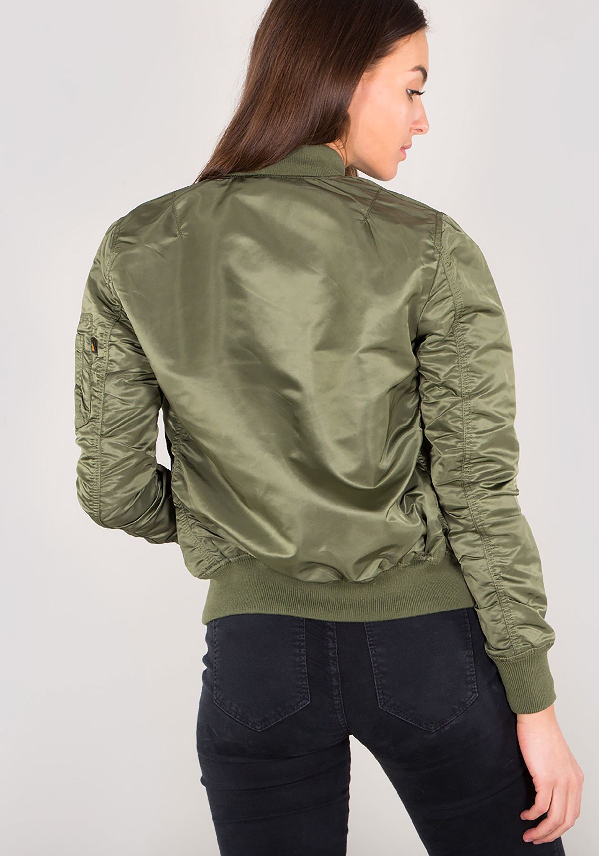 AlphaIndustriesDamenJackeMA-1VFLWWomenSage-GreenGold