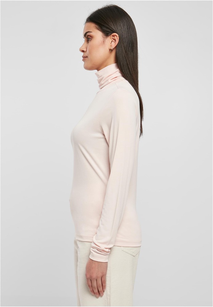 UrbanClassicsDamenLadiesModalTurtleneckLongsleevePink-3XL