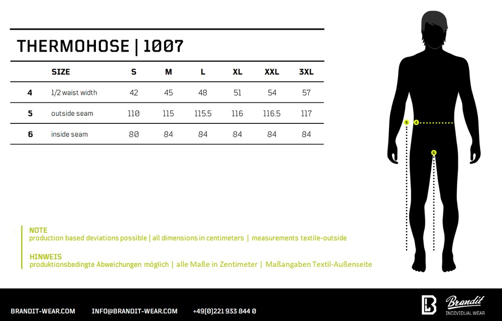 BranditHerrenHoseThermoPantsOlive-S