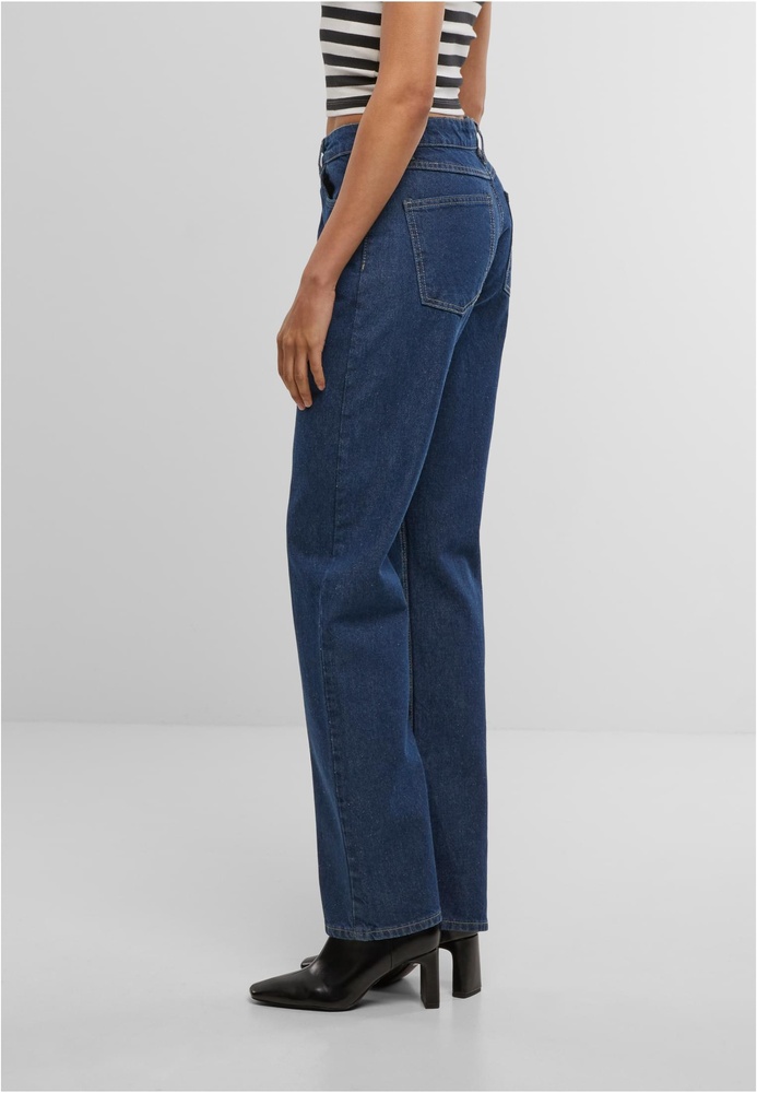 UrbanClassicsDamenJeanshosenLadiesStraightFitDenimTB7193