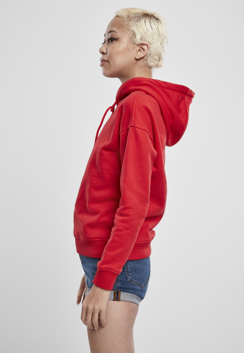 UrbanClassicsDamenHoodieLadiesHoodyFireRed-L