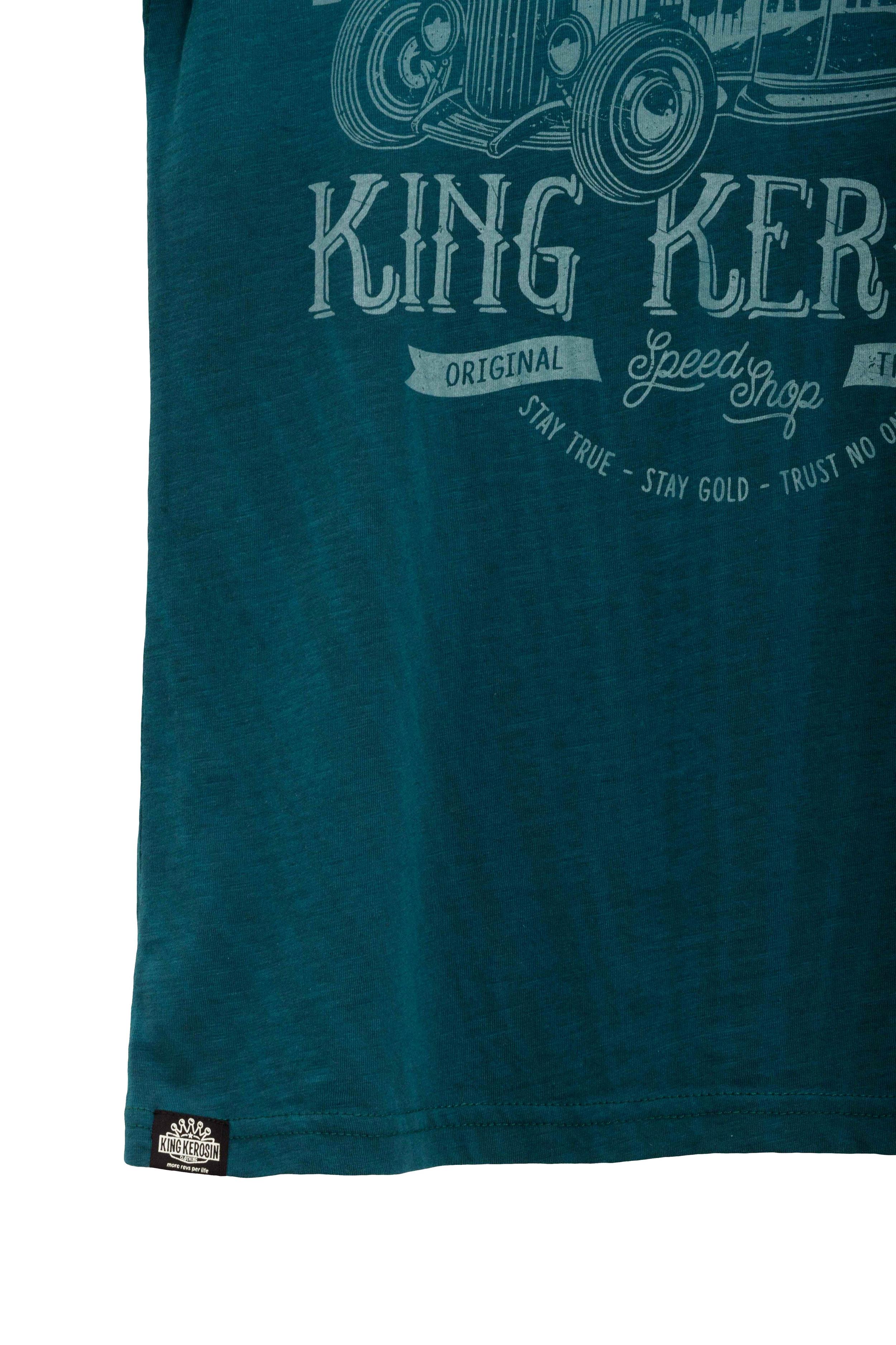 KingKerosinT-ShirtRatBWatercolourBlue