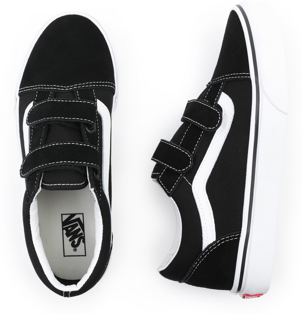 VansJuniorKidsLifestyleClassicFTWSneakerJnOldSkoolVBlackTrueWhite