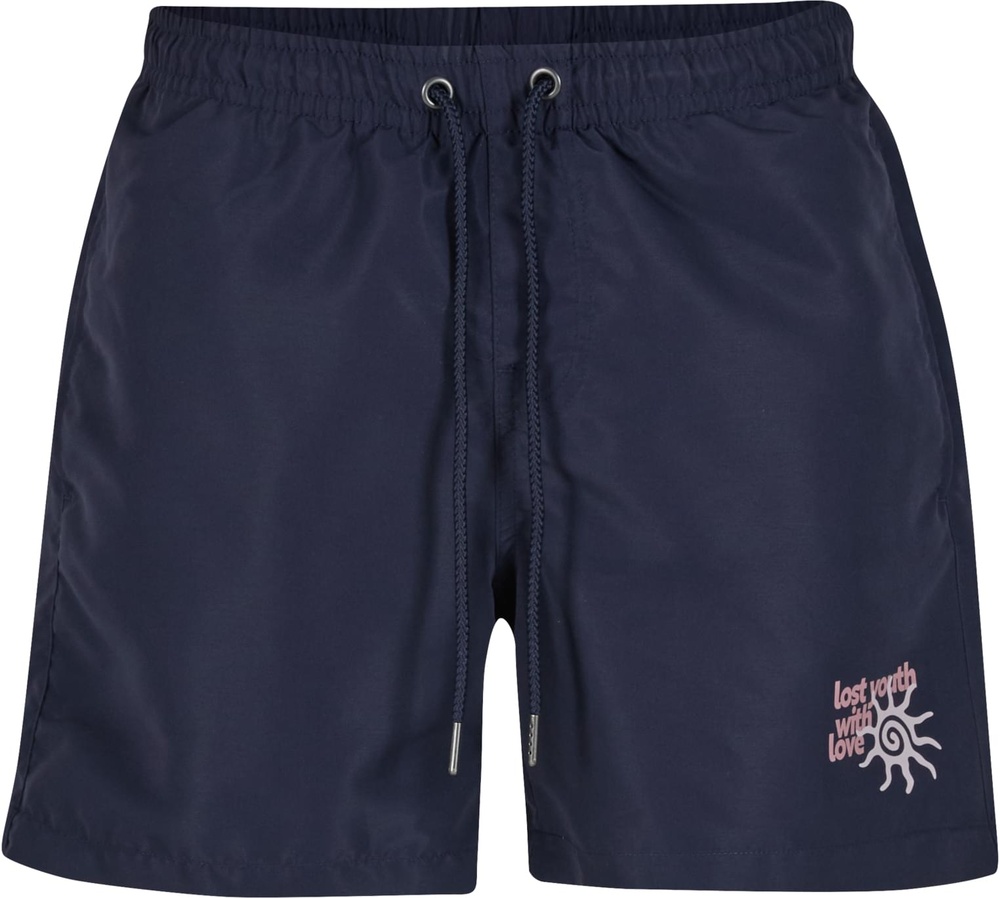 LostYouthBadeshortsSwimShortsWithLoveLY467Navy-3XL