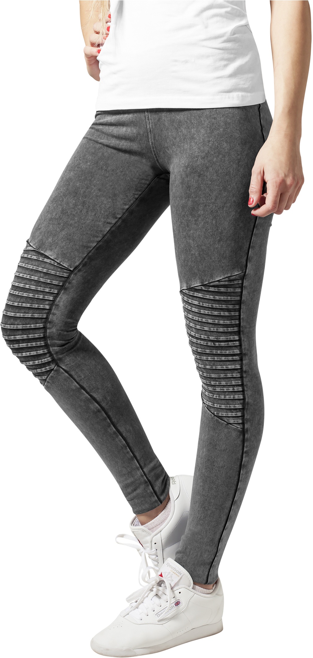 UrbanClassicsDamenLeggingsLadiesDenimJerseyLeggingsDarkgrey