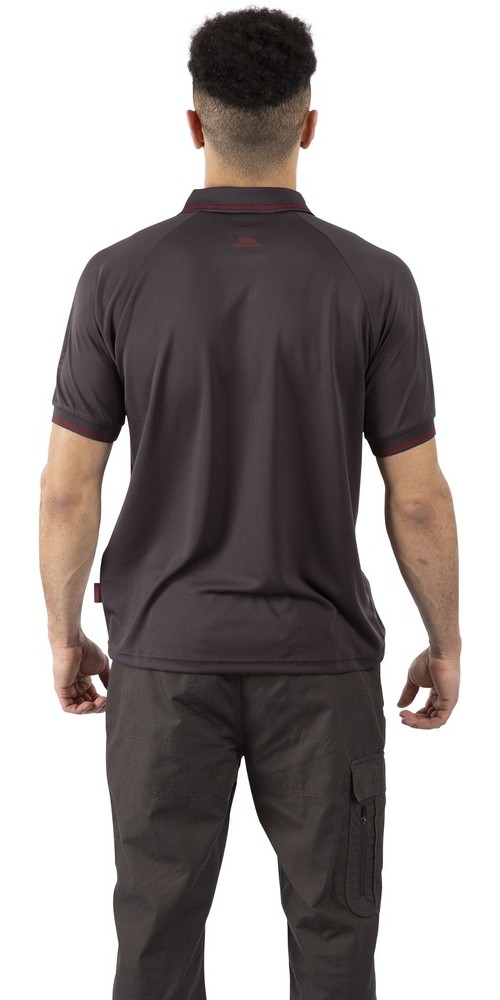 TrespassT-ShirtBonington-MalePoloTopTp100DarkGrey-M