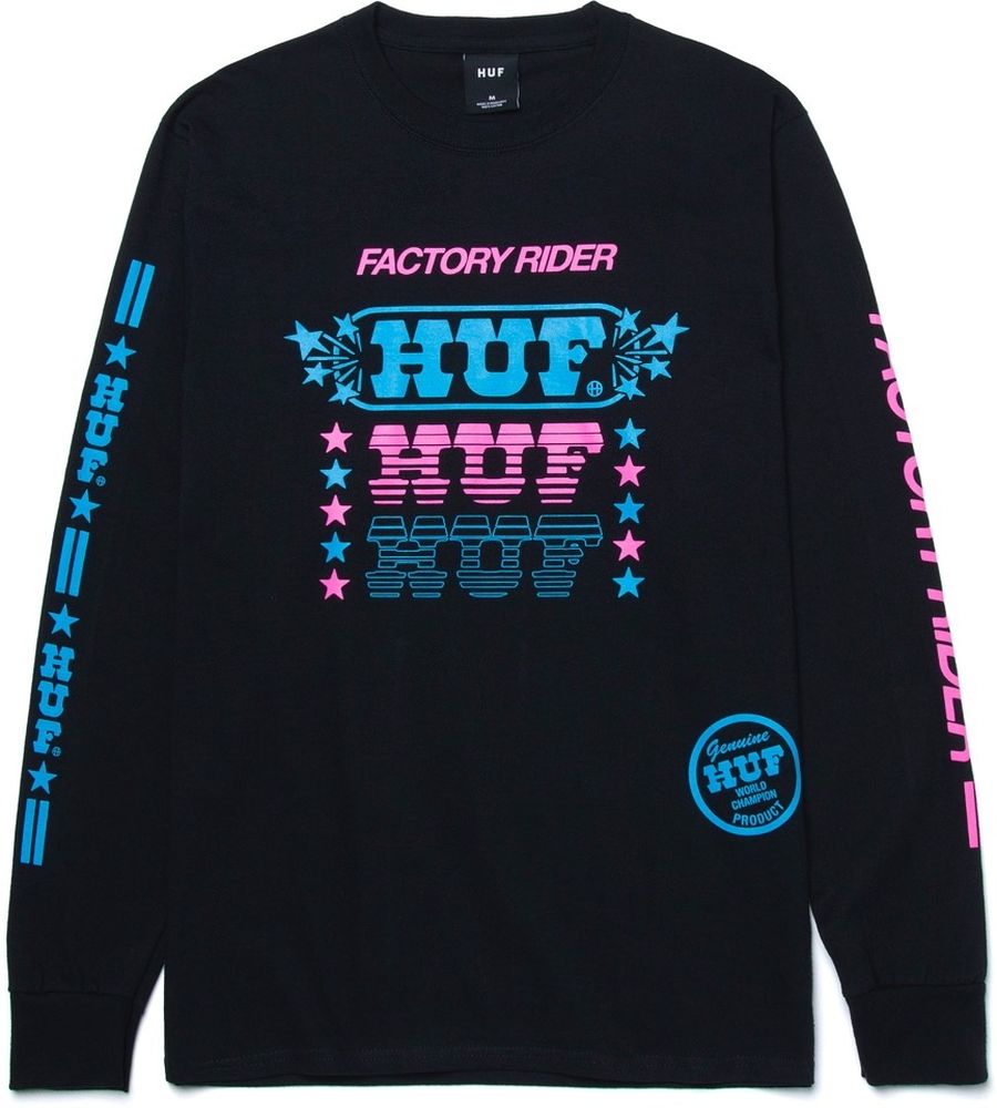 HUFFactoryRiderLongsleeveTS01626Black-S