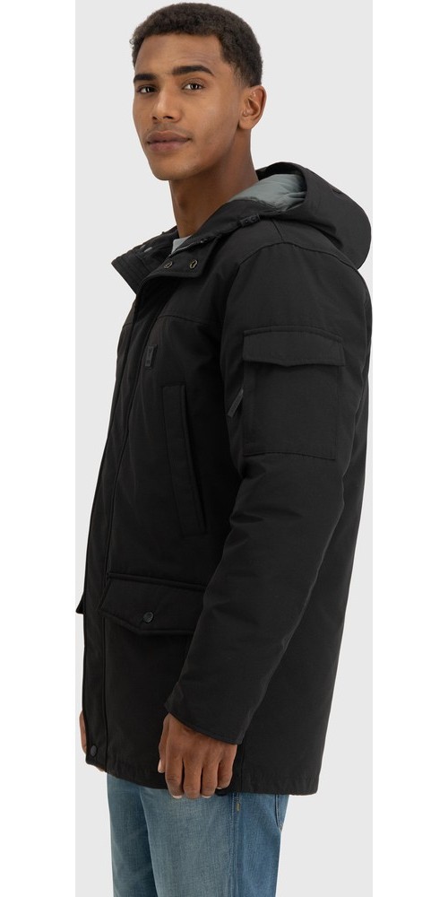 VintageIndustriesFunktionsjackeGavynParkaBlack