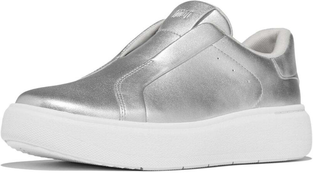 FitFlopDamenSneakerRtgLeatherLacelessSneakersE4TSilver-36