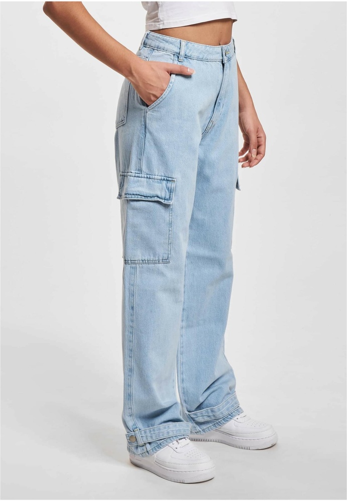 DEFDamenCargoPantsDenimDFLCP045DenimIceblue-L