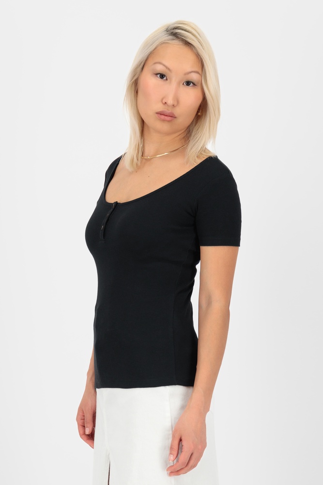 AlifeKickinDamenT-ShirtRosaAKAShirt51014-9999Black-S