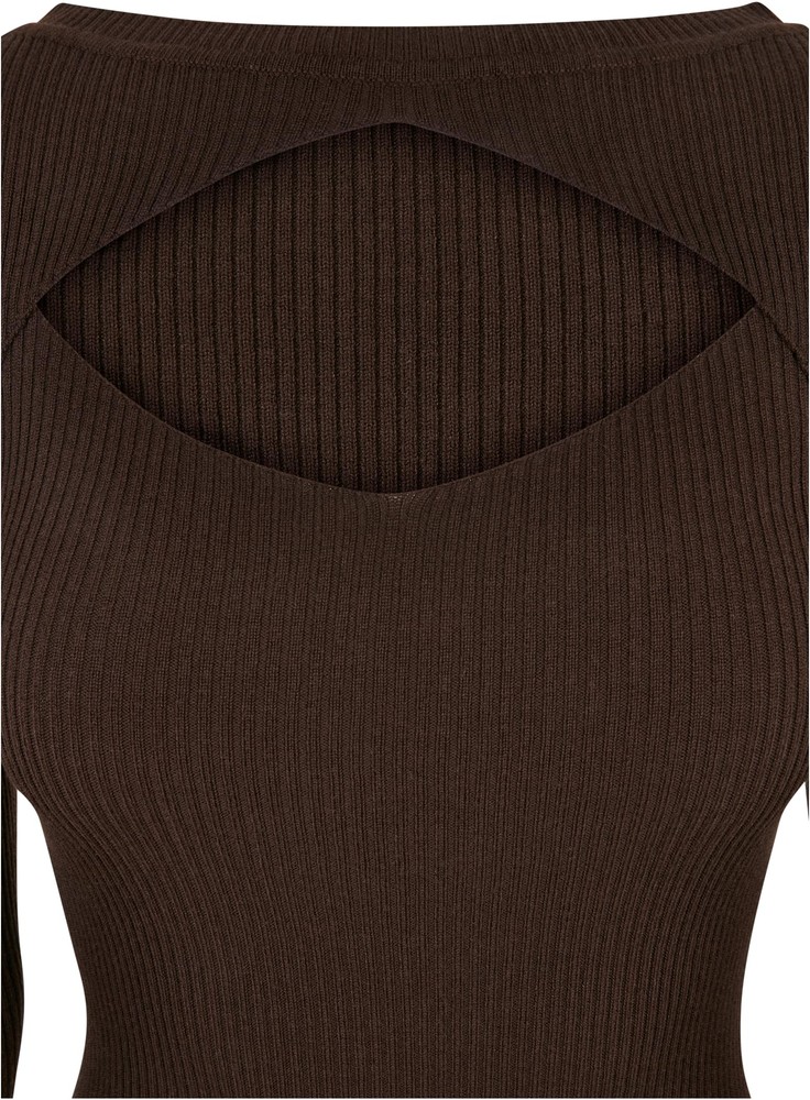 UrbanClassicsDamenKleidLadiesCutOutDressBrown-3XL