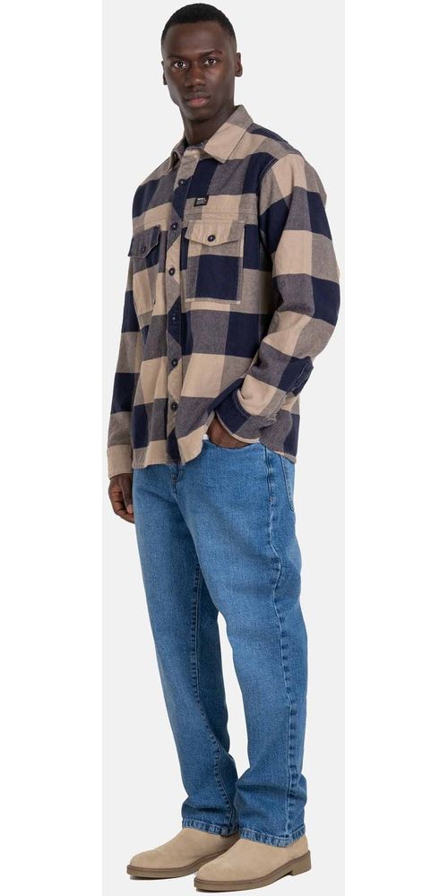 ReellHemdShirtFreemanShirt1302-043-21-006CheckNavy-Sand-S