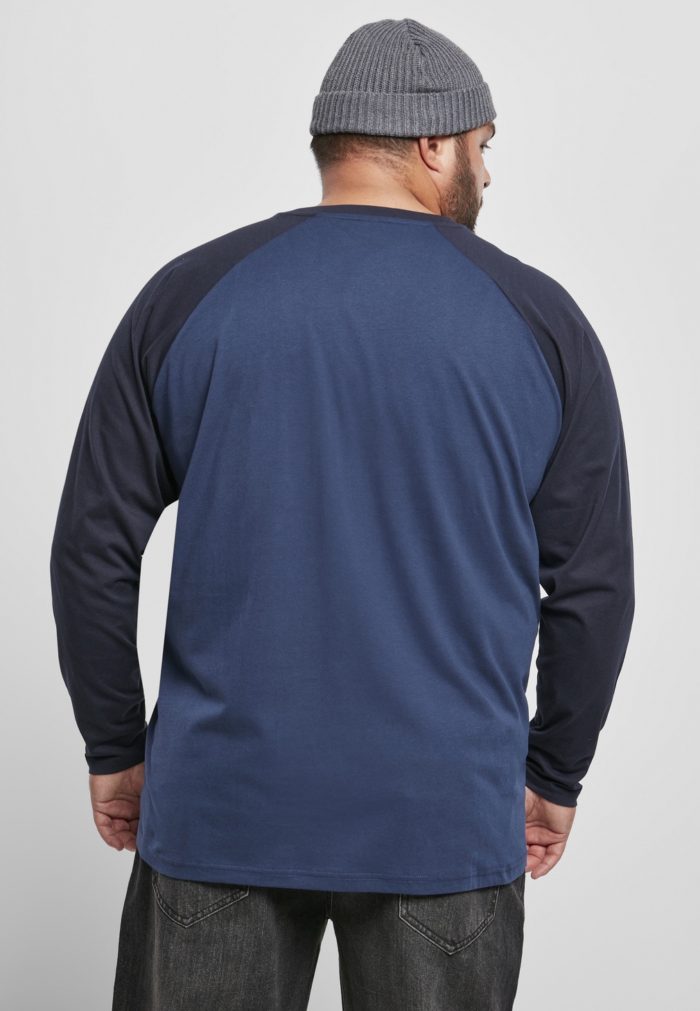 UrbanClassicsPulloverRaglanContrastLSDarkblueMidnightnavy-3XL