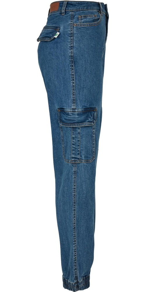 UrbanClassicsDamenLadiesOrganicStretchDenimCargoPantsClearblueWashed-26