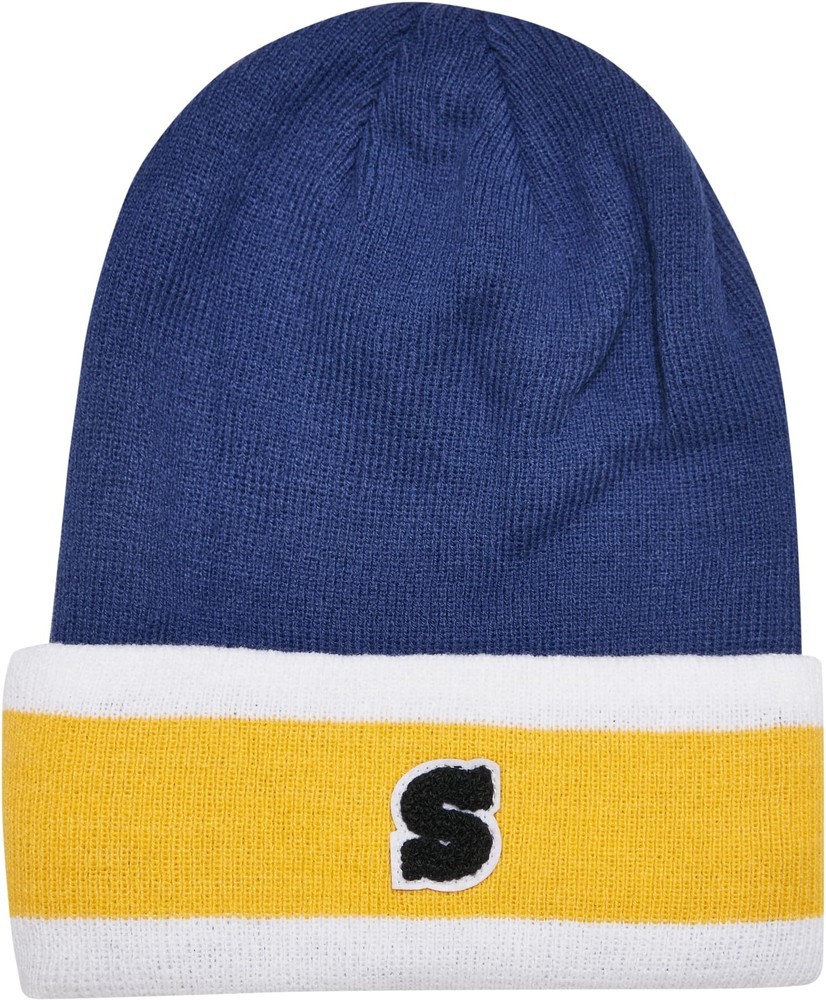 UrbanClassicsMtzeCollegeTeamPackageBeanieAndScarfSpaceblueCaliforniayellowWht