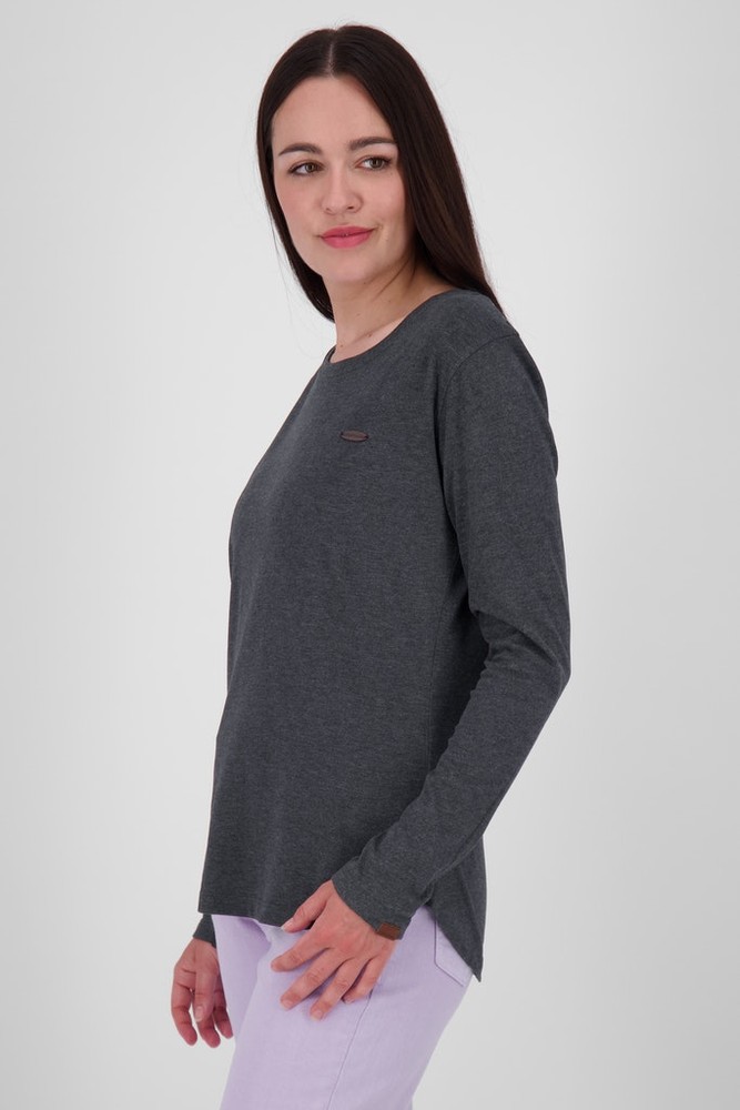 AlifeKickinDamenLeaAKALongsleeveMoonlessMelange-S