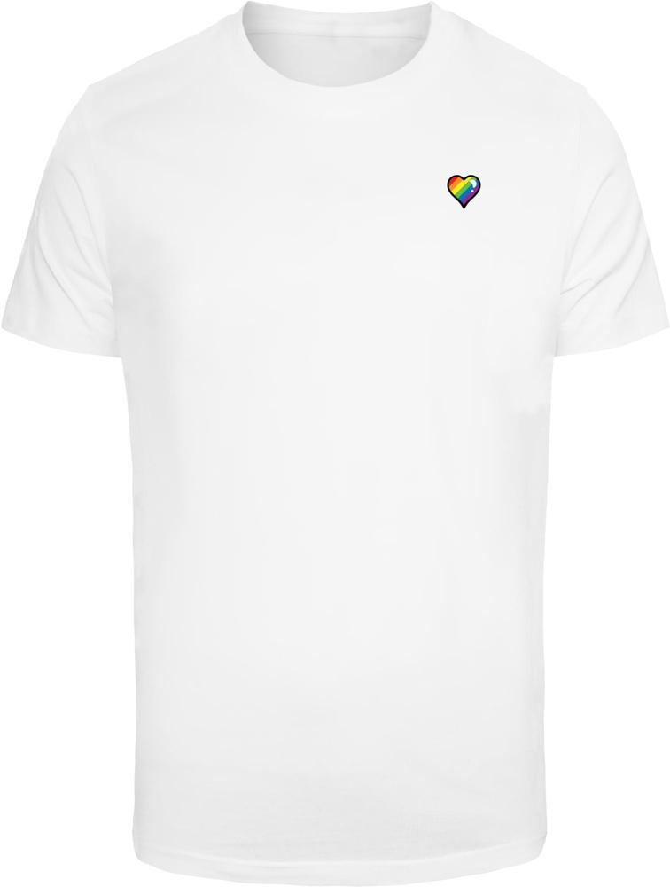 MisterTeeT-ShirtGlossyHeartPrideTeeMT3363White-3XL