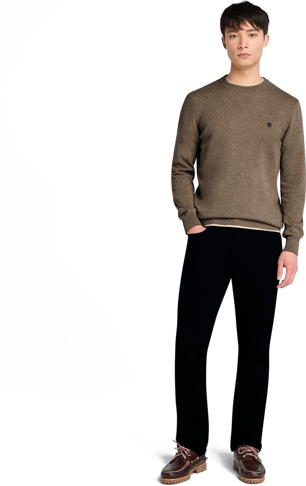 TimberlandPulloverSweatshirtJaffreyWoolBlendedCrewNeckSweaterTB0A5M1VChocolateChip-XXL