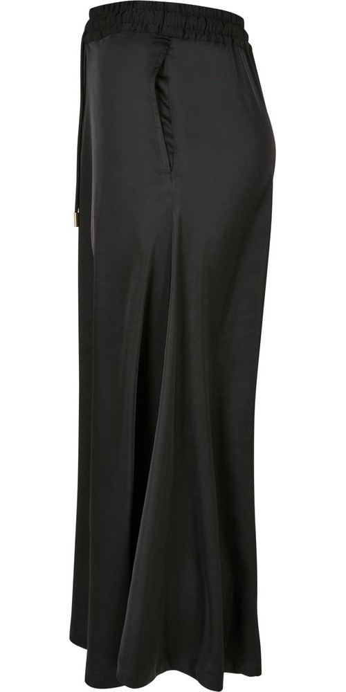 UrbanClassicsDamenLadiesSatinMidiSkirtBlack