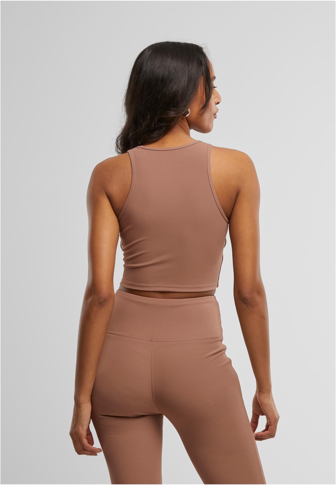 UCYogaDamenSport-BHLadiesSportsTopRibTB7802LightBrown-L