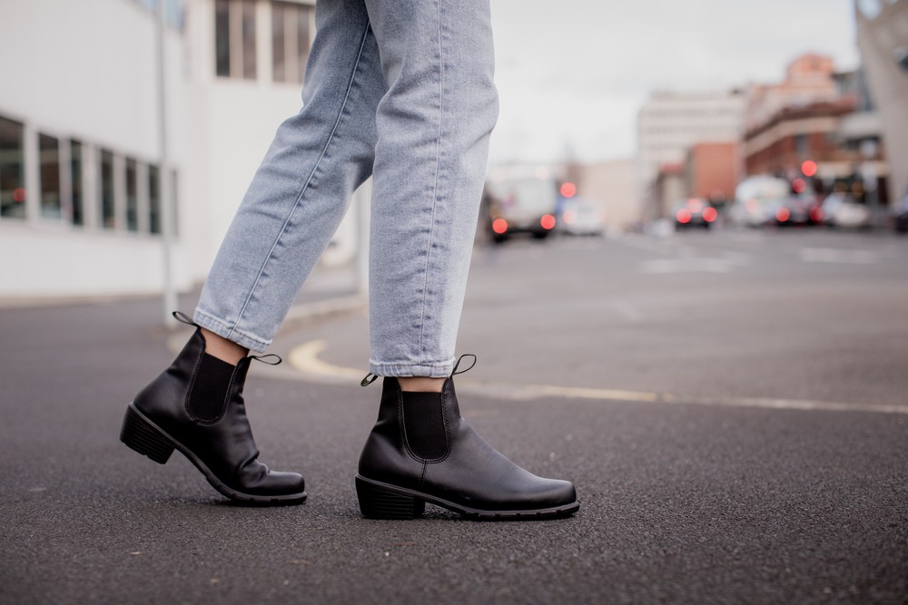 BlundstoneDamenStiefelBoots2231BlackMicrofibreWomensHeeledVegan