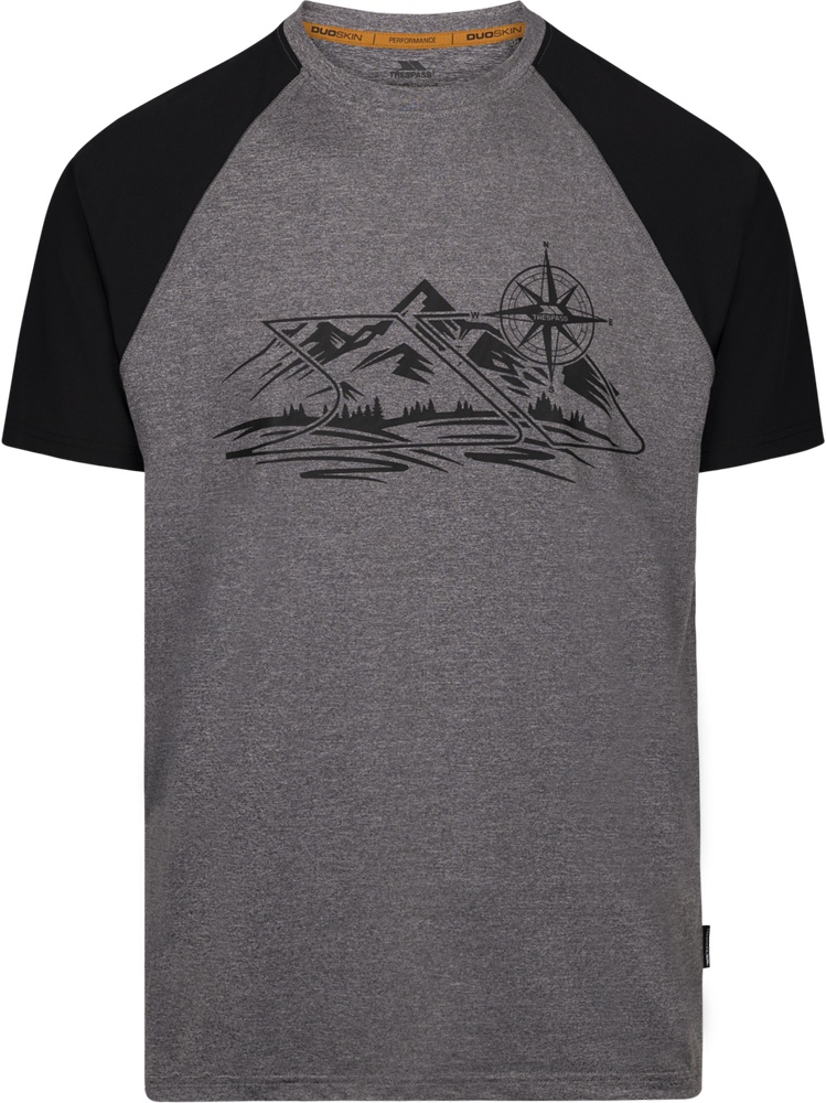 TrespassT-ShirtFullmerAdventureTshirtGreyMarl-XS